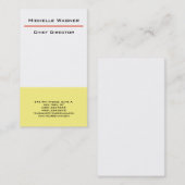 Minimalistisch vakgebied visitekaartje (Voorkant / Achterkant)