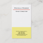 Minimalistisch vakgebied visitekaartje (Voorkant)