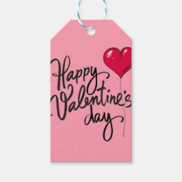 Minimalistisch Valentijnse cadeau Cadeaulabel