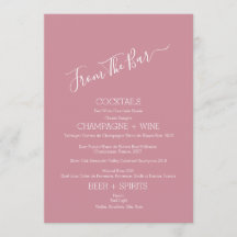 Minimalistisch van de Kaart van de Bar van de Band