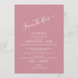 Minimalistisch van de Kaart van de Bar van de Band