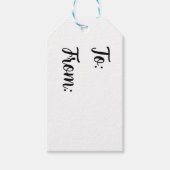 Minimalistisch van en naar cadeau-Labels Cadeaulabel (Voorkant)