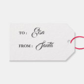 Minimalistisch van kerstcadeauLabel voor kerstmis Cadeaulabel (Voorkant (Horizontaal))