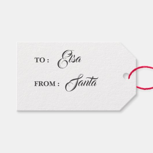 Minimalistisch van kerstcadeauLabel voor kerstmis Cadeaulabel (Voorkant (Horizontaal))