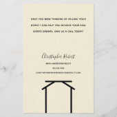 Minimalistisch van wit onroerend goed flyer (Voorkant)