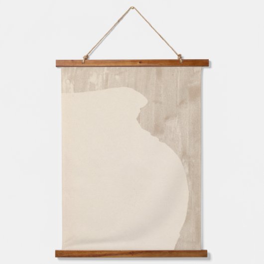 Minimalistisch vassilhouet hangend wandkleed (Voorkant)