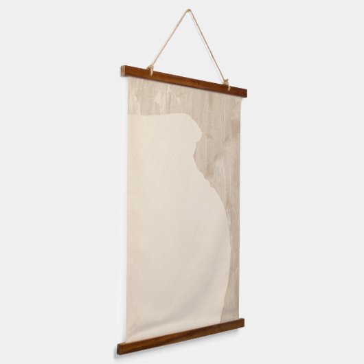 Minimalistisch vassilhouet hangend wandkleed (Gebogen)