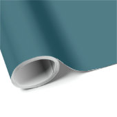 Minimalistisch vast blauw cadeaupapier (Rol Hoek)
