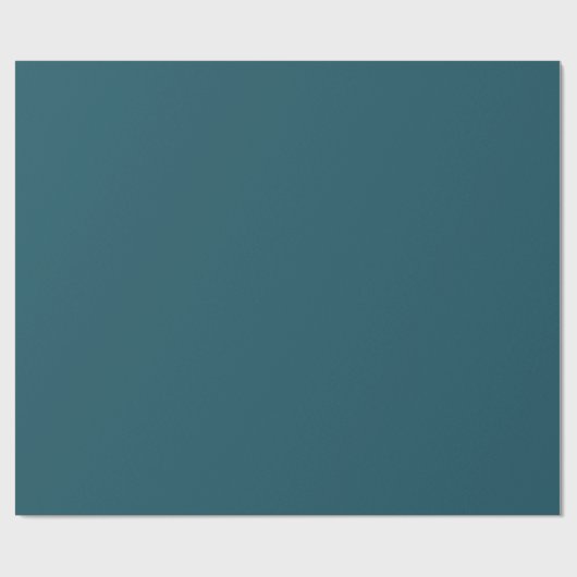 Minimalistisch vast blauw cadeaupapier (Vlak)