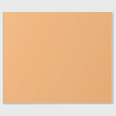 Minimalistisch vast blok ongekleurd Sinaasappel Cadeaupapier (Vlak)