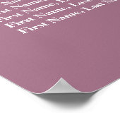 Minimalistisch vast modebruidszitje poster (Hoek)