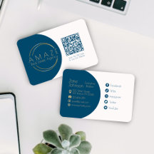 Minimalistisch vastgoedmakelaar QR Code Visitekaar