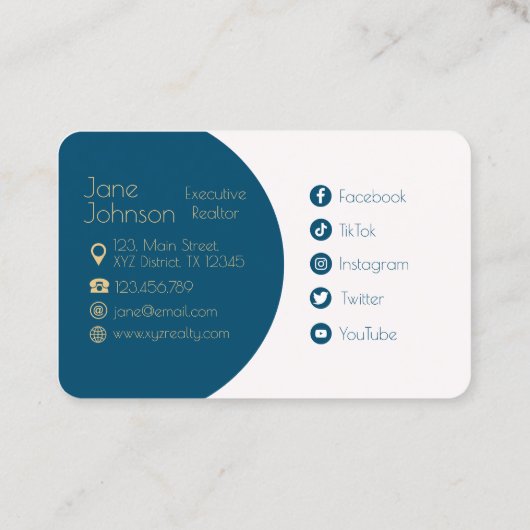 Minimalistisch vastgoedmakelaar QR Code Visitekaar Visitekaartje (Achterkant)