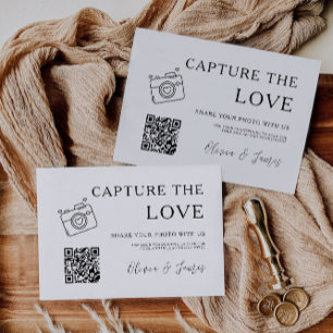 Minimalistisch vastleggen van de liefde Kaart Sjab