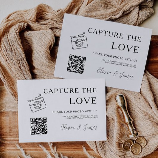 Minimalistisch vastleggen van de liefde Kaart Sjab