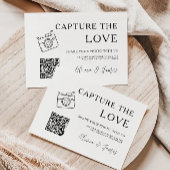 Minimalistisch vastleggen van de liefde Kaart Sjab