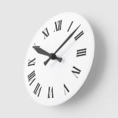 Minimalistisch vectorklokontwerp ronde klok (Hoek)