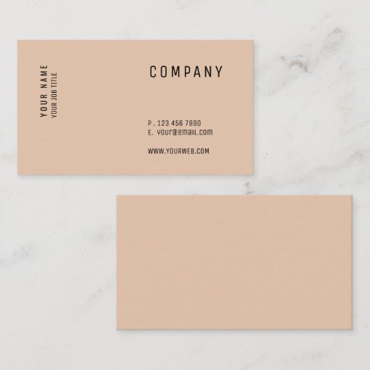 Minimalistisch veelzijdig Visitekaartje (Voorkant / Achterkant)