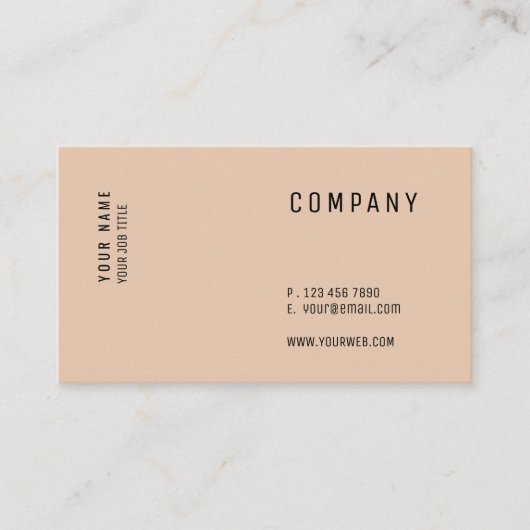 Minimalistisch veelzijdig Visitekaartje (Voorkant)