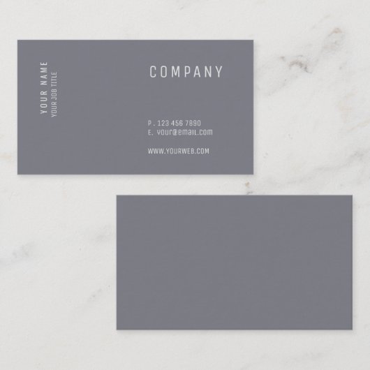 Minimalistisch veelzijdig Visitekaartje (Voorkant / Achterkant)