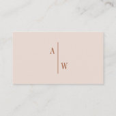 Minimalistisch verbrand Oranje bruiloft — behuizin Informatiekaartje (Achterkant)