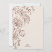 Minimalistisch verbrand Sinaasappel botanisch Baby Kaart (Achterkant)