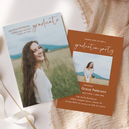 Minimalistisch verbrand Sinaasappel High School Af Kaart