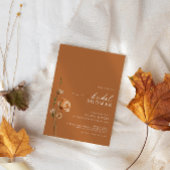 Minimalistisch verbrand Sinaasappel Wildflower Vri Kaart