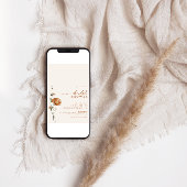 Minimalistisch verbrand Sinaasappel Wildflower Vri Kaart