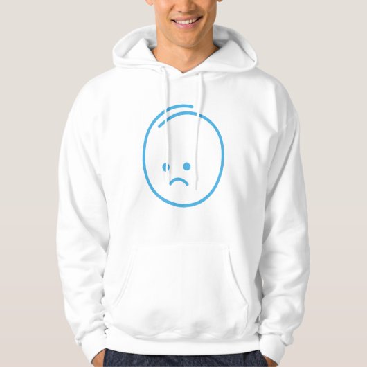 Minimalistisch Verdriet Icoon Hoodie (Voorkant)