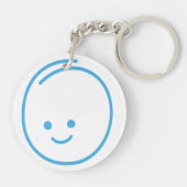 Minimalistisch Verdriet Icoon Sleutelhanger (Achterkant)