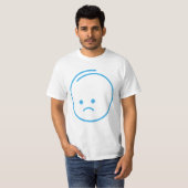 Minimalistisch Verdriet Icoon T-shirt (Voorkant volledig)