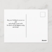 "Minimalistisch verjaardagsfeest Briefkaart – zach (Achterkant)