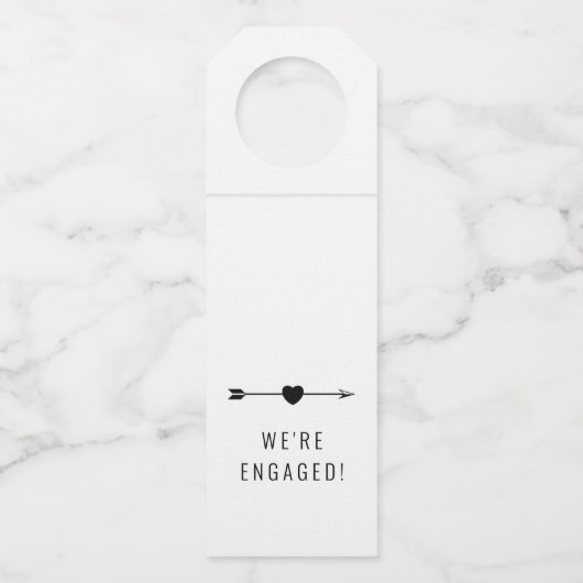 minimalistisch | Verloving | Black Bottle Hanger L (Voorkant)