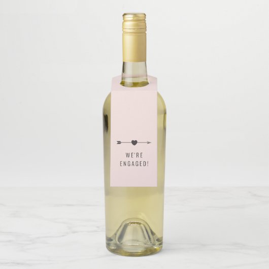 Minimalistisch | Verloving Blush | Fles Hanger Lab (Op fles)