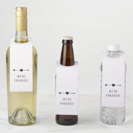 minimalistisch | VERLOVING | Bottle Hanger Label