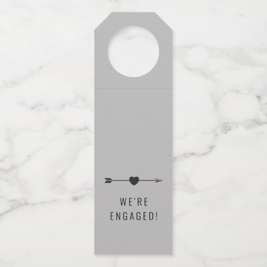 minimalistisch | Verloving Dove Gray | fleshanger Flessenhanger (Voorkant)