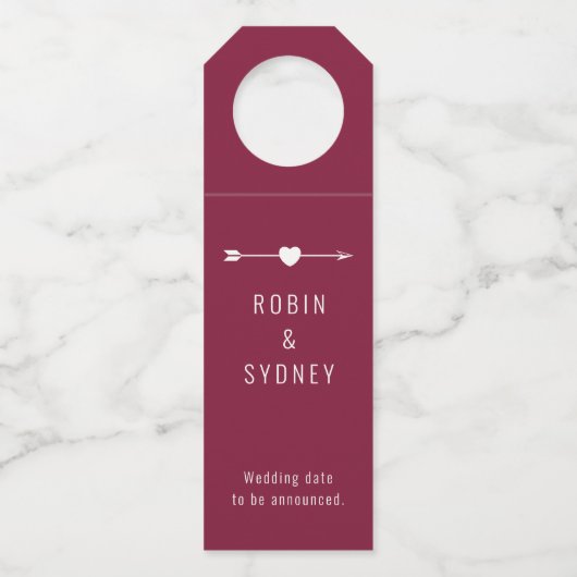 minimalistisch | Verloving | Red Bottle Hanger Lab (Achterkant)