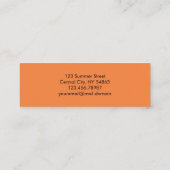 Minimalistisch vers Tangerine Mini Visitekaartje (Achterkant)