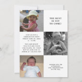 Minimalistisch verticaal vier foto 2023-Afstuderen Kaart (Achterkant)