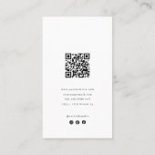 Minimalistisch verticaal Visitekaartje met foto en (Achterkant)