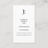 Minimalistisch verticaal visitekaartje met twee to (Achterkant)