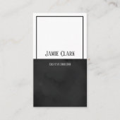 Minimalistisch verticaal visitekaartje met twee to (Voorkant)