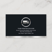 Minimalistisch vervoer van de Silver Border Line T Visitekaartje (Achterkant)