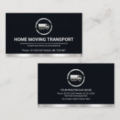 Minimalistisch vervoer van de Silver Border Line T Visitekaartje (Voorkant / Achterkant)