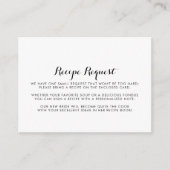 Minimalistisch verzoek om ontvangst van een zwart- informatiekaartje (Voorkant)