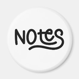 Minimalistisch vet handschrift notities typografie magneet