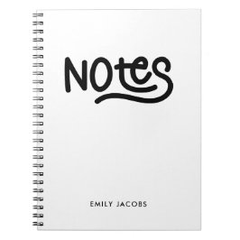 Minimalistisch vet handschrift notities typografie notitieboek