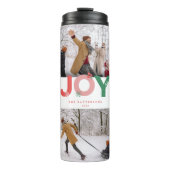 Minimalistisch Vet Vreugdescript 6 Fotocollage Vak Thermosbeker (Voorkant)