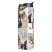 Minimalistisch Vet Vreugdescript 6 Fotocollage Vak Thermosbeker (Gedraaid links)